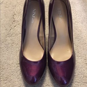 Women’s size 9M plum heels- brand NiNe&Co